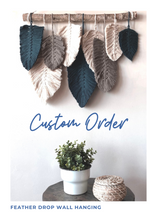 Load image into Gallery viewer, Feather Drop Wall Hanging