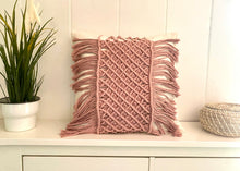 Load image into Gallery viewer, Macrame Throw Pillow
