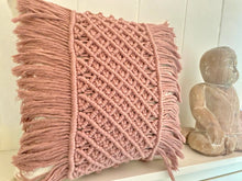 Load image into Gallery viewer, Macrame Throw Pillow
